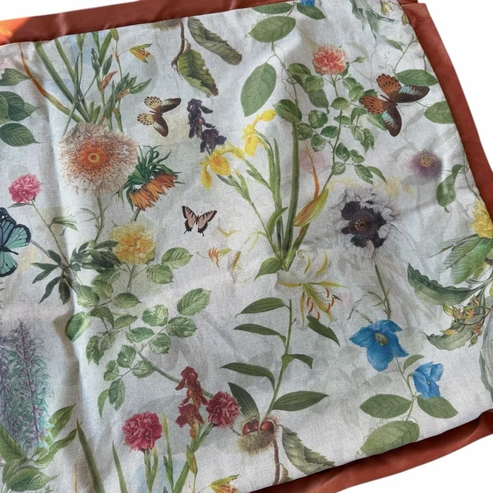 Clarke & Clarke Secret Garden Custom Decorative Pillow Cover Floral Butterflies